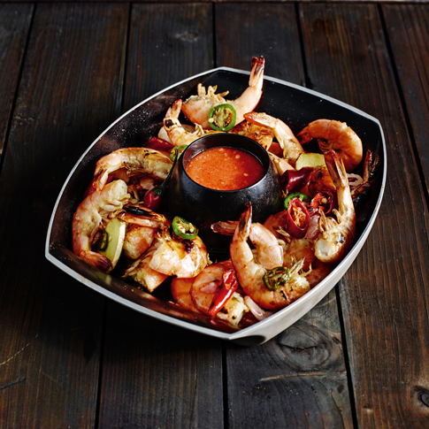 Pittige  Garnalen 485X485